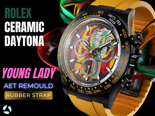 AET REMOULD 勞力士 地通拿 YOUNG LADY RUBBER STRAP 陶瓷手錶 Rolex Daytona Ceramic | WORLDTIMER
