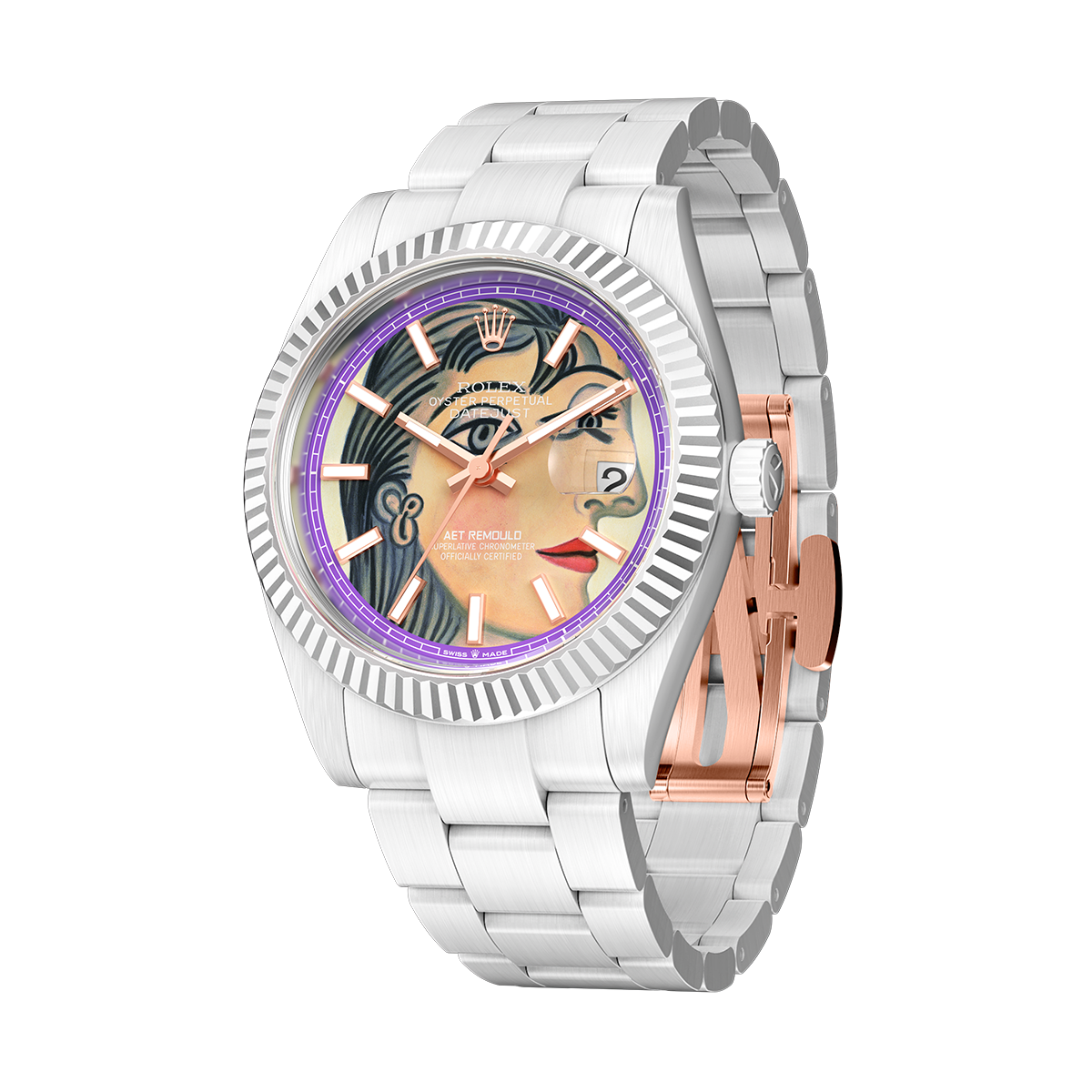 AET REMOULD x PICASSO Rolex Datejust PORTRAIT OF DORA MARA 勞力士 Picasso Datejust 全陶瓷手錶 | WORLDTIMER