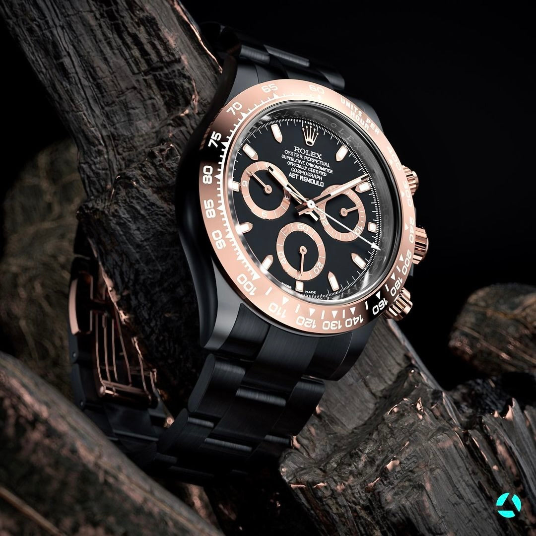 勞力士 地通拿 Aet Remould "PLATINUM-COLORED CLASSIC (BLACK)" 全陶瓷手錶 | WORLDTIMER