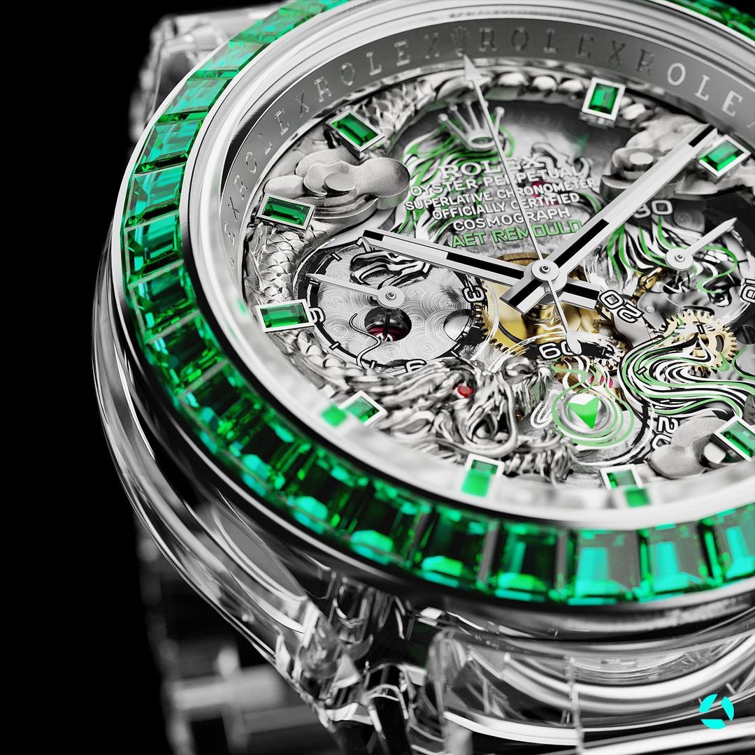 AET REMOULD Rolex Daytona LOONG Full Sapphire Watch  | WORLDTIMER