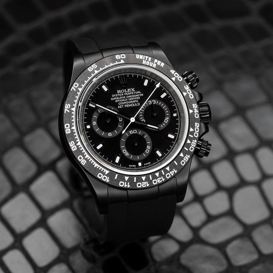 AET REMOULD 勞力士地通拿 BLACK CLASSIC 全陶瓷手錶 | WORLDTIMER