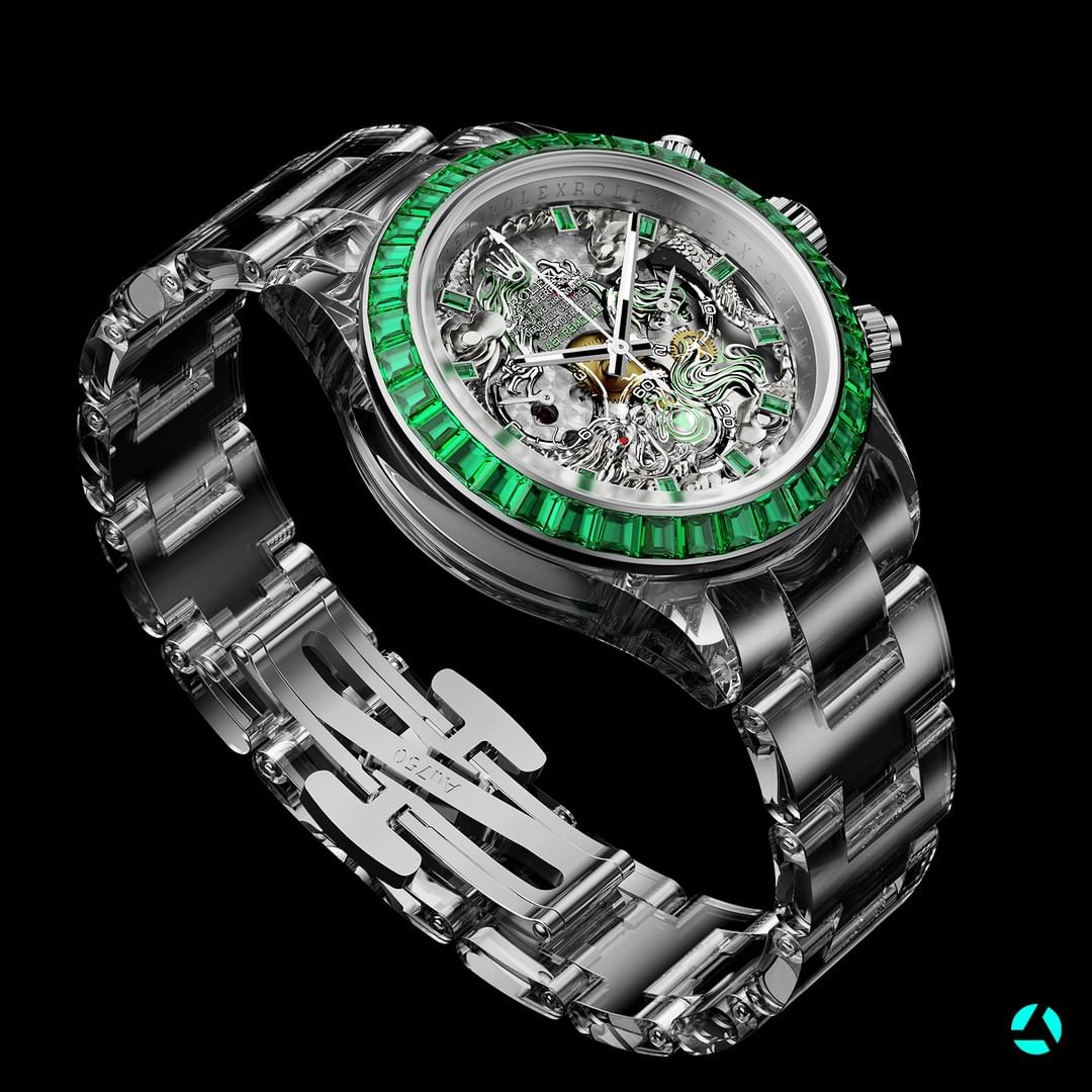 AET REMOULD Rolex Daytona LOONG Sapphire White Gold Watch | WORLDTIMER