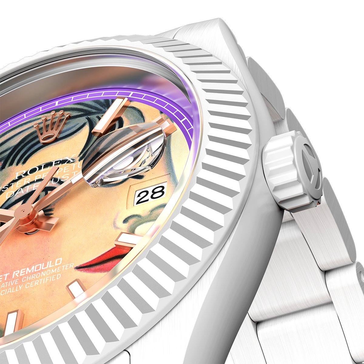 AET REMOULD x PICASSO Rolex Datejust PORTRAIT OF DORA MARA 勞力士 Picasso Datejust 全陶瓷手錶 | WORLDTIMER