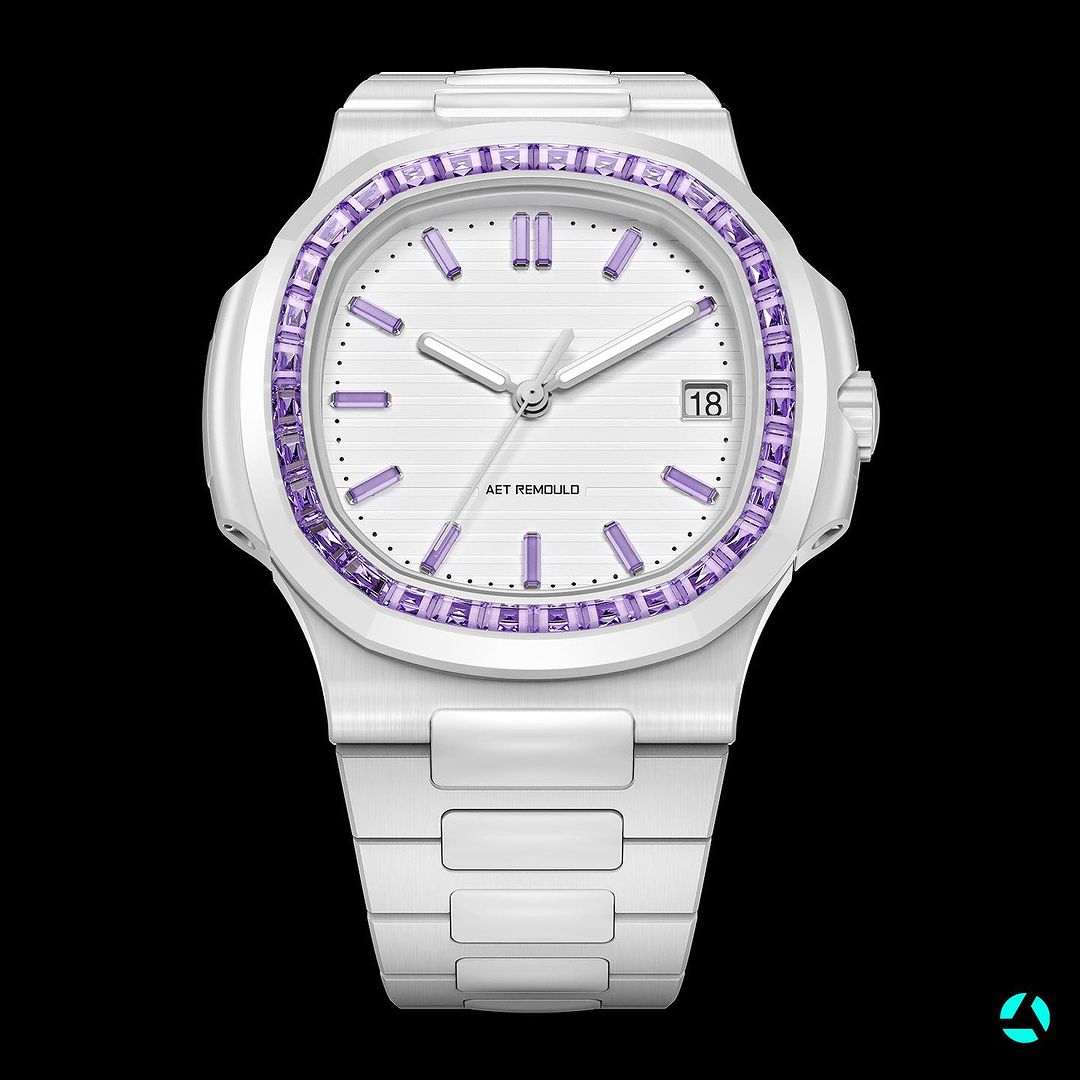 Patek philippe nautilus purple hot sale