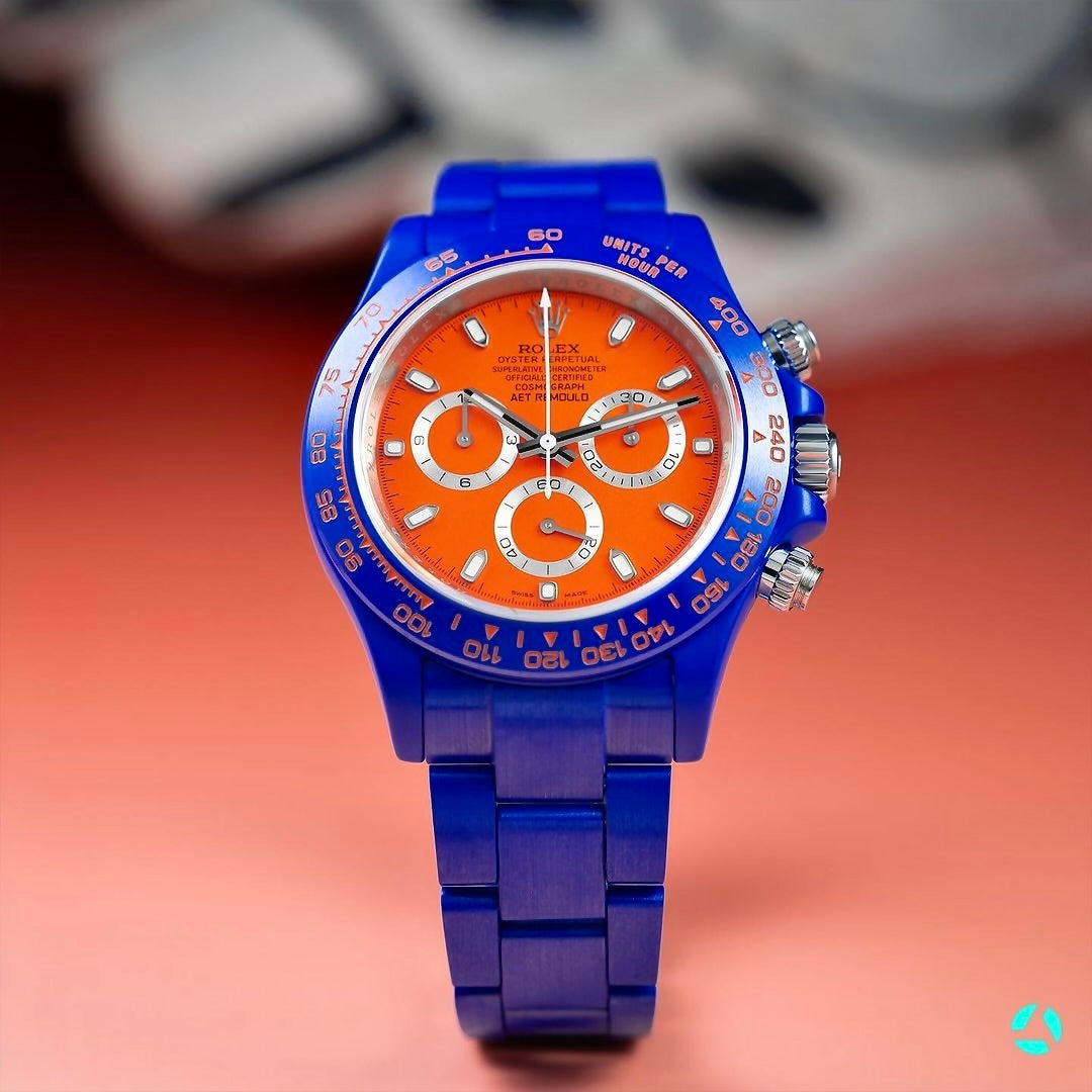 Buy AET REMOULD Rolex Ceramic Daytona SAKHIR ORANGE | WORLDTIMER