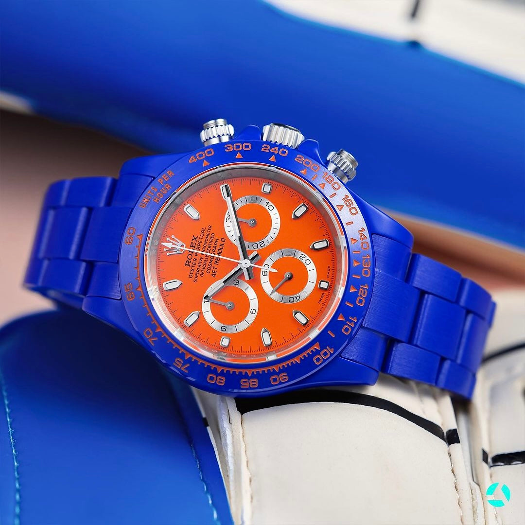 AET REMOULD 勞力士 地通拿 SAKHIR ORANGE 全陶瓷手錶 Rolex Ceramic Daytona | WORLDTIMER