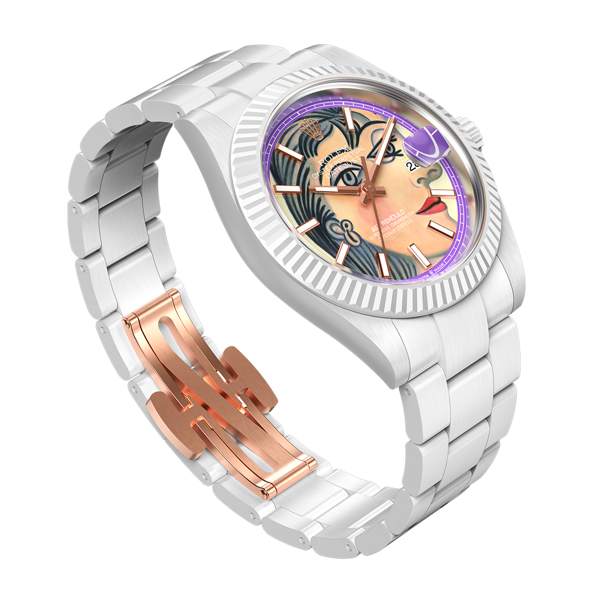 AET REMOULD x PICASSO Rolex Datejust PORTRAIT OF DORA MARA 勞力士 Picasso Datejust 全陶瓷手錶 | WORLDTIMER