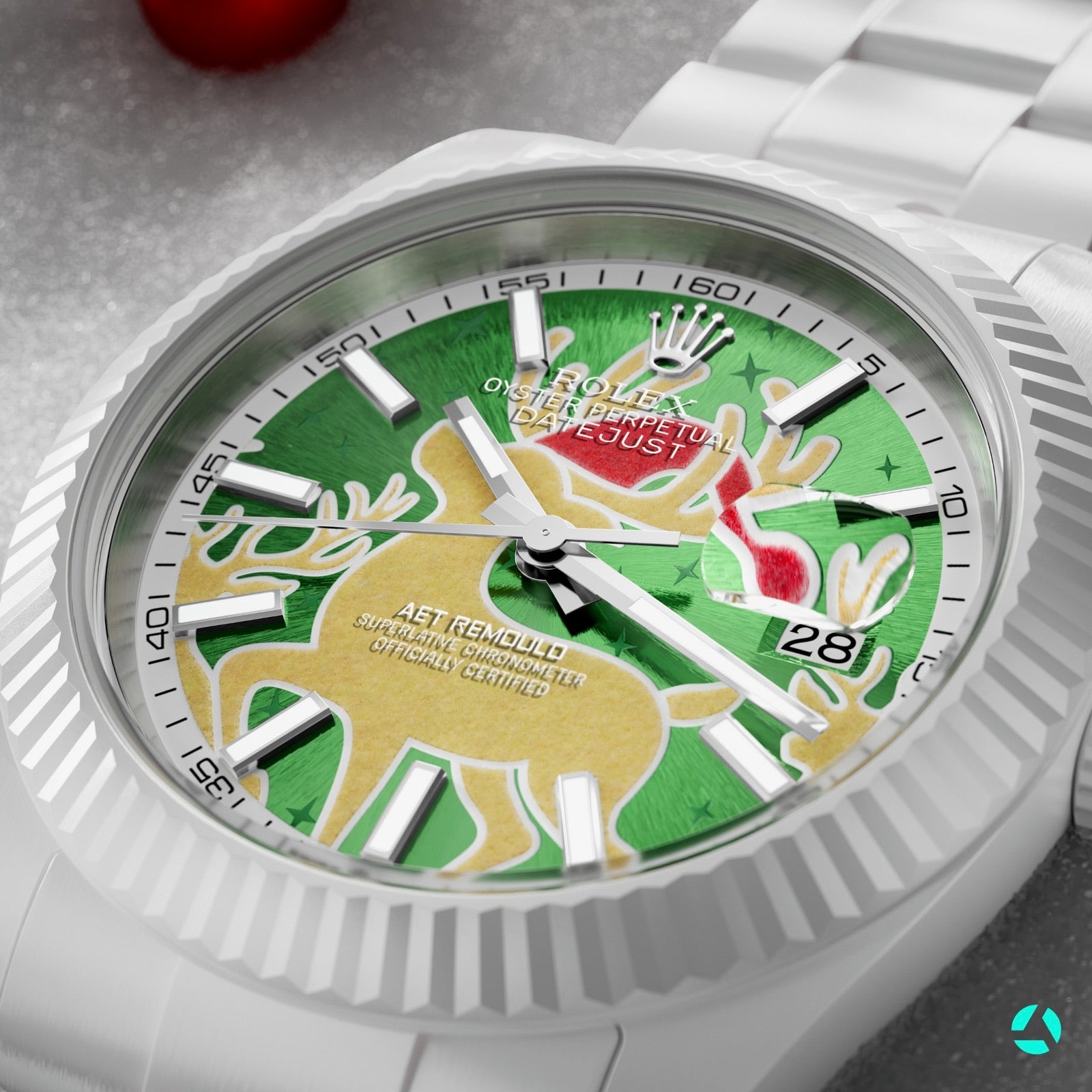 AET REMOULD 为您准备最独特的圣诞腕表 Rolex Datejust AET REMOULD Christmas Deer | WORLDTIMER