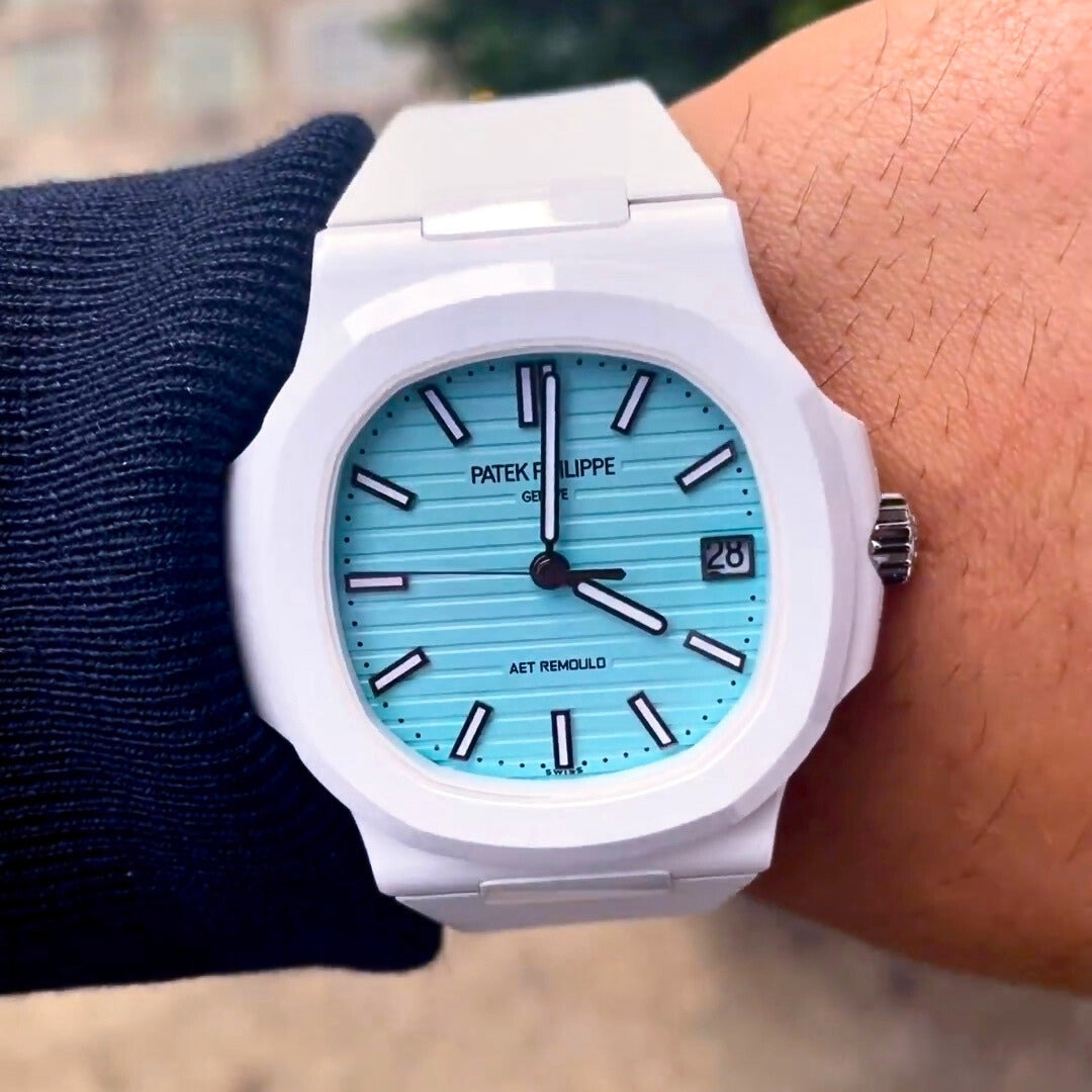 Buy AET REMOULD Patek Nautilus Tiffany Blue 5711 Online WORLDITMER