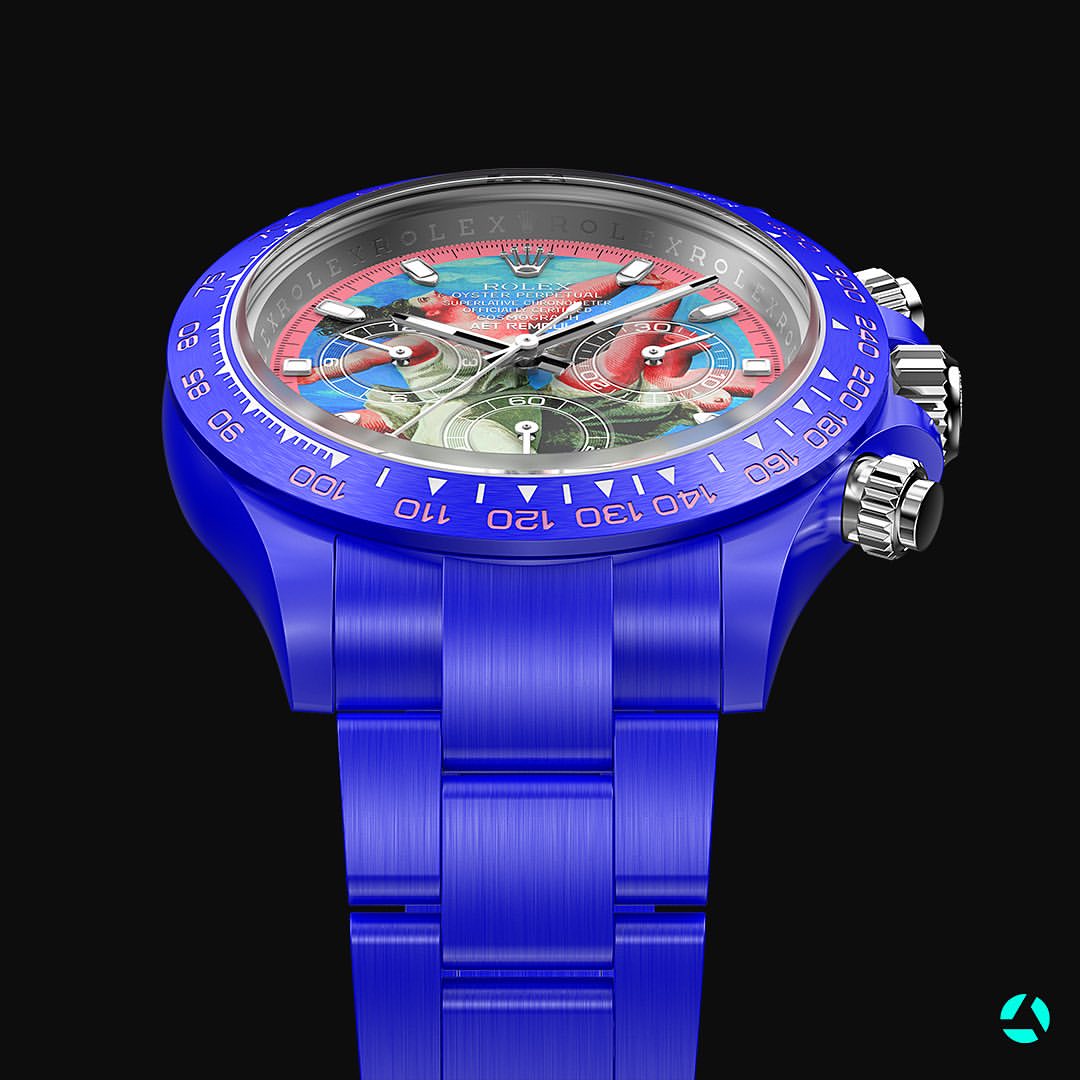 AET Remould x 畢加索 勞力士 地通拿 TWO WOMEN RUNNING ON THE BEACH Daytona Rolex Full Ceramic Watch | WORLDTIMER