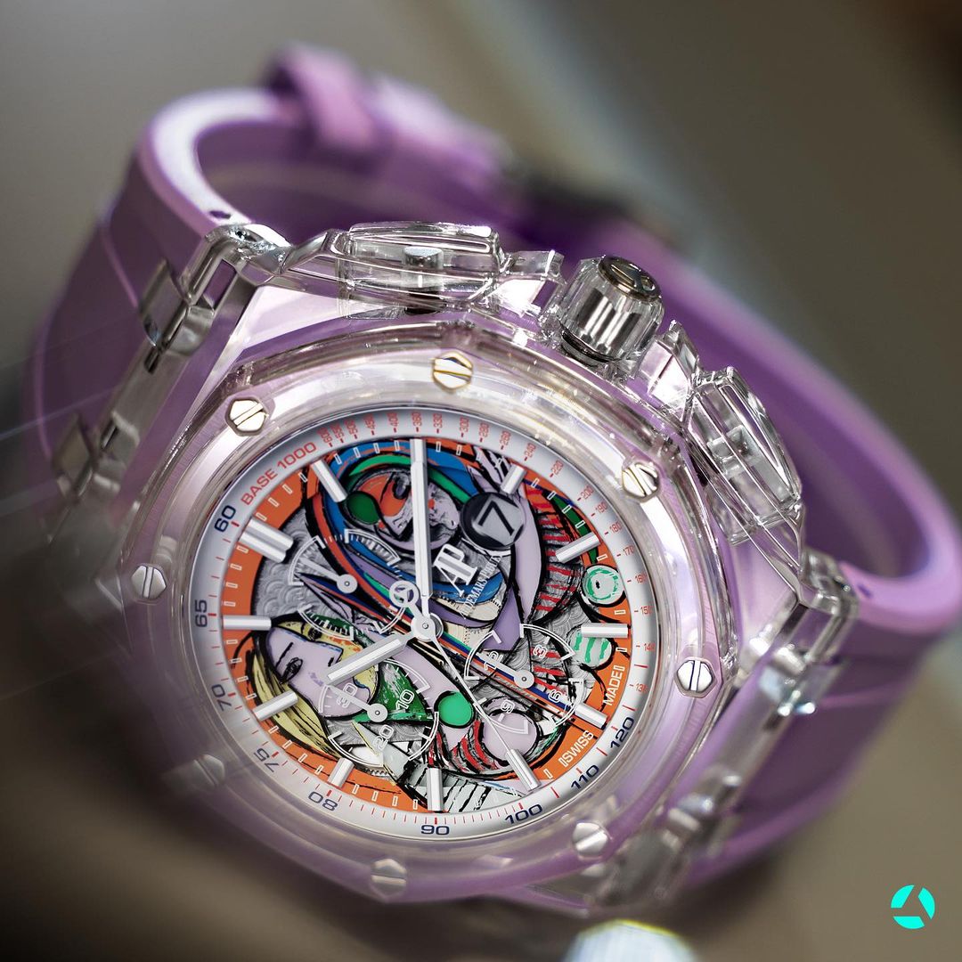 AET REMOULD AP Offshore GIRL BEFORE A MIRROR Sapphire Watch 愛彼 皇家橡樹離岸型 透明手錶 | WORLDTIMER