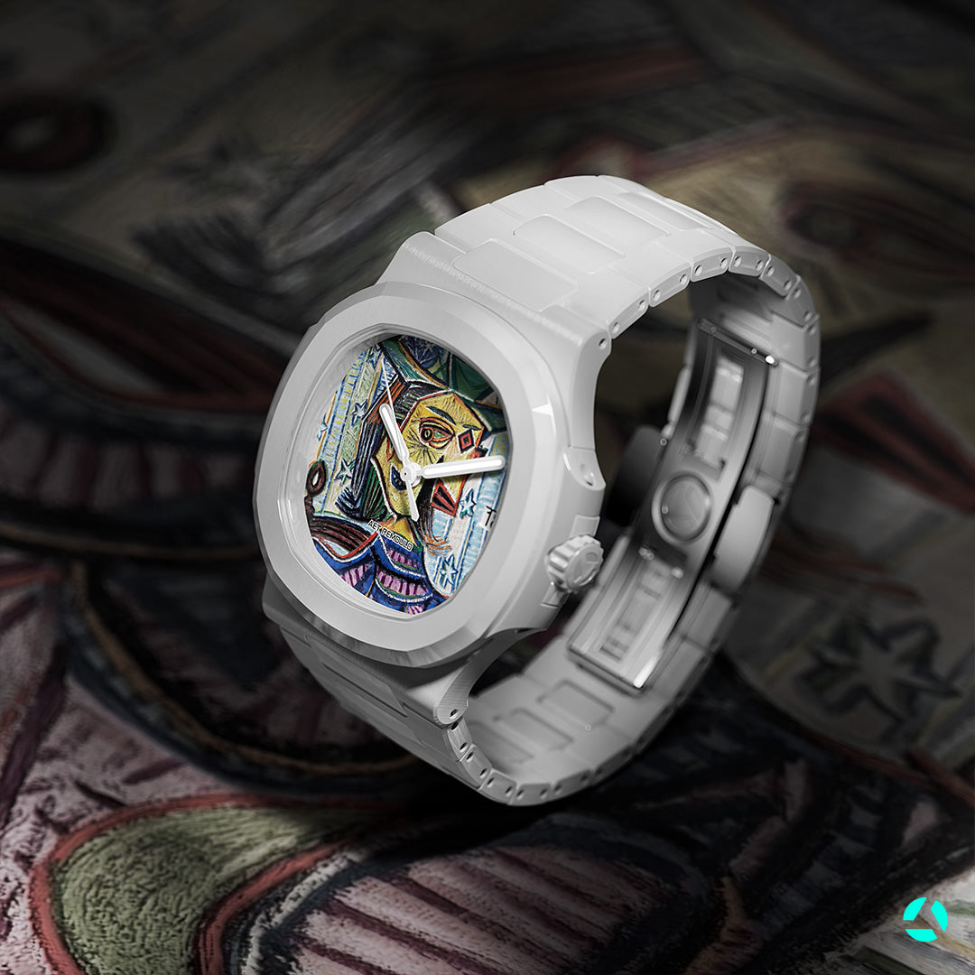 AET Remould x Picasso Patek Philippe Nautilus "SEATED PORTRAIT OF DORA MAAR" 百達翡麗 金鷹5711 全陶瓷手錶 | WORLDTIMER 