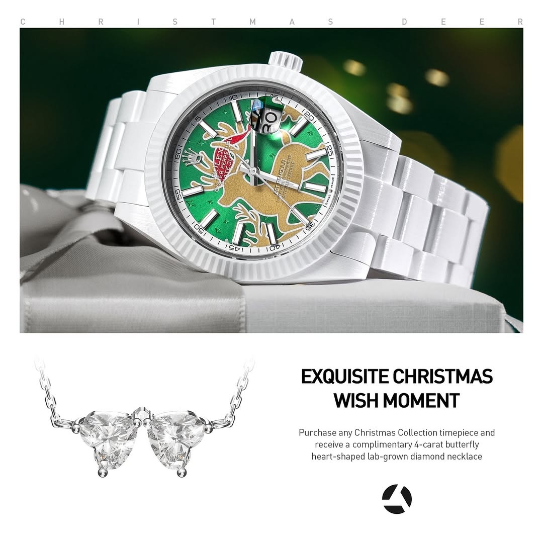 AET REMOULD 呈献最受瞩目的圣诞腕表 Rolex Datejust AET REMOULD Christmas Deer | WORLDTIMER