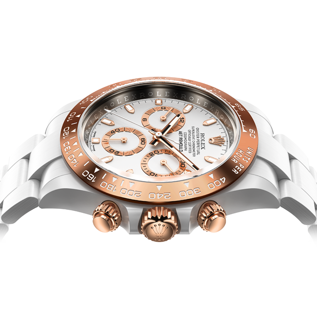 AET REMOULD Rolex Ceramic Daytona PLATINUM-COLORED CLASSIC | WORLDTIMER