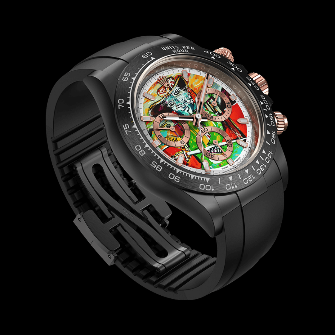 AET REMOULD Ceramic Rolex Daytona "THE INJURED BULLFIGHTER (RUBBER STRAP)" | WORLDTIMER