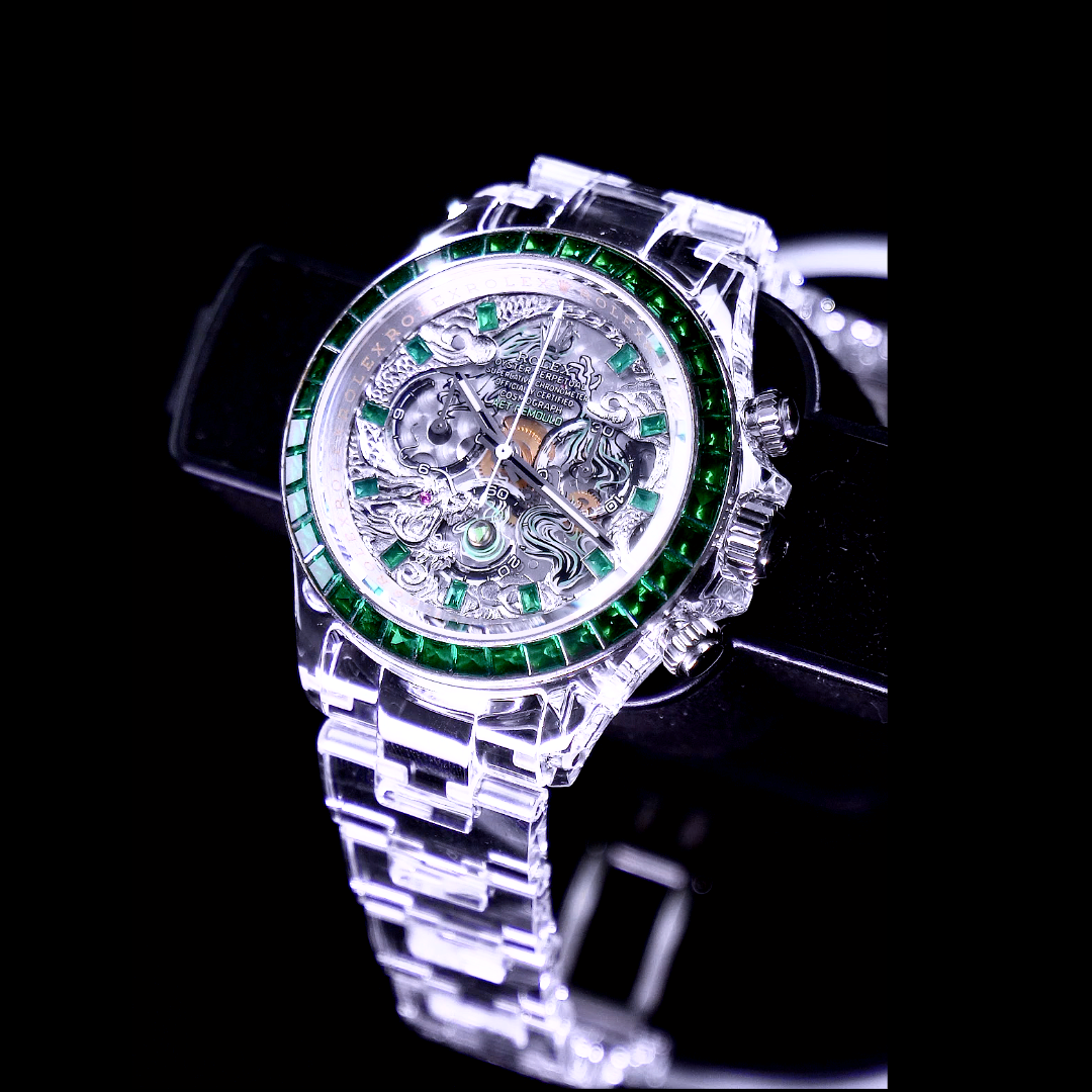 AET REMOULD Rolex Daytona LOONG Sapphire White Gold Watch | WORLDTIMER
