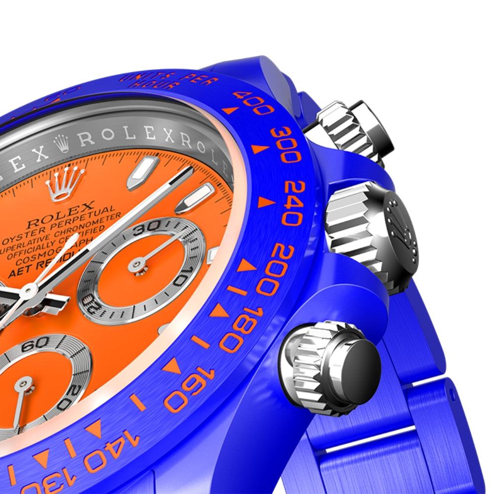 AET REMOULD 勞力士 地通拿 SAKHIR ORANGE 全陶瓷手錶 Rolex Ceramic Daytona | WORLDTIMER