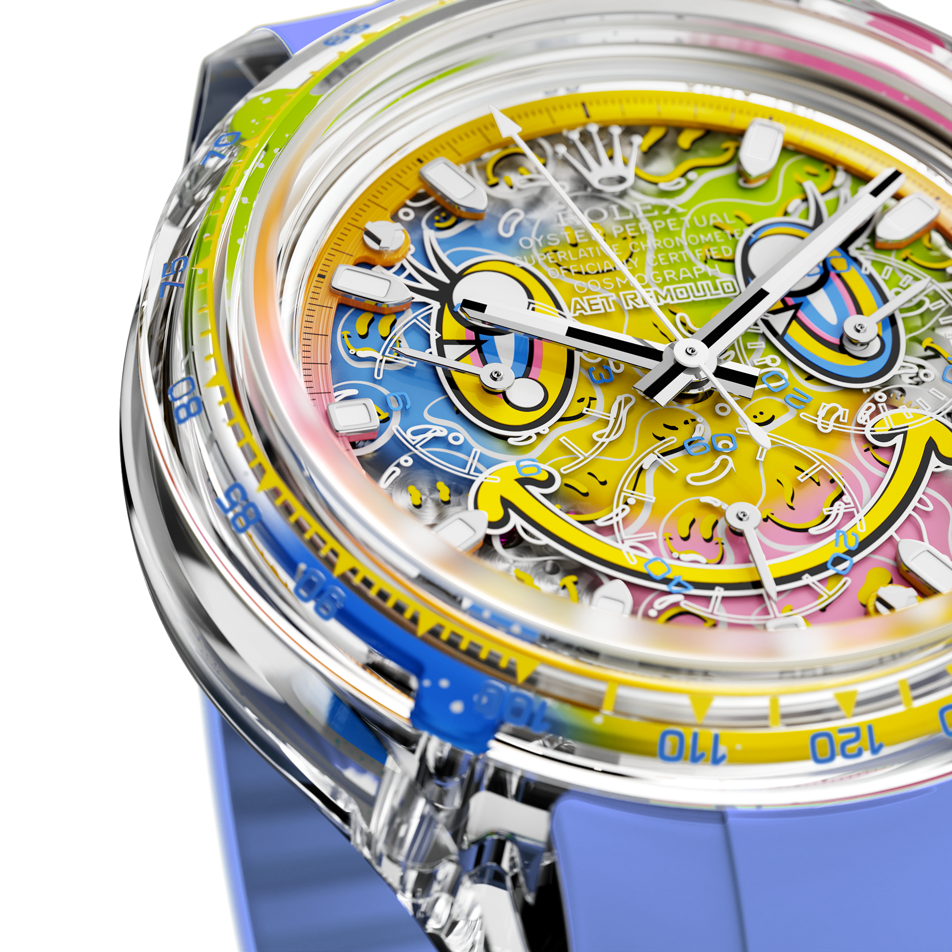 Rolex Daytona AET Remould SMILE Sapphire Watch 劳力士迪通拿 蓝宝石水晶透明手表 | WORLDTIMER