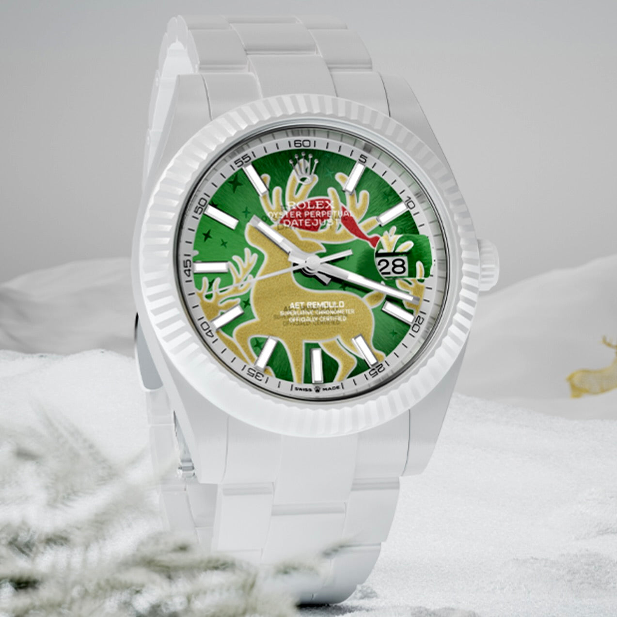 AET REMOULD 呈献最受瞩目的圣诞腕表 Rolex Datejust AET REMOULD Christmas Deer | WORLDTIMER