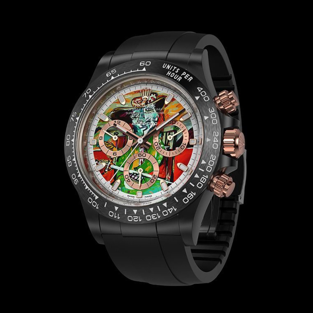 AET REMOULD Ceramic Rolex Daytona "THE INJURED BULLFIGHTER (RUBBER STRAP)" | WORLDTIMER