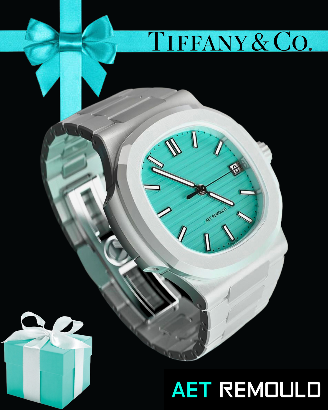 AET REMOULD Patek Philippe Nautilus "LEFKADA BLUE" 5711 Tiffany Blue 百達翡麗 金鷹5711 Tiffany | WORLDTIMER