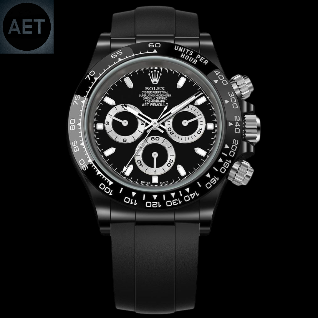 AET REMOULD ALL BLACK Rolex Daytona Ceramic Watch 勞力士 全黑地通拿 陶瓷手錶 | WORLDTIMER