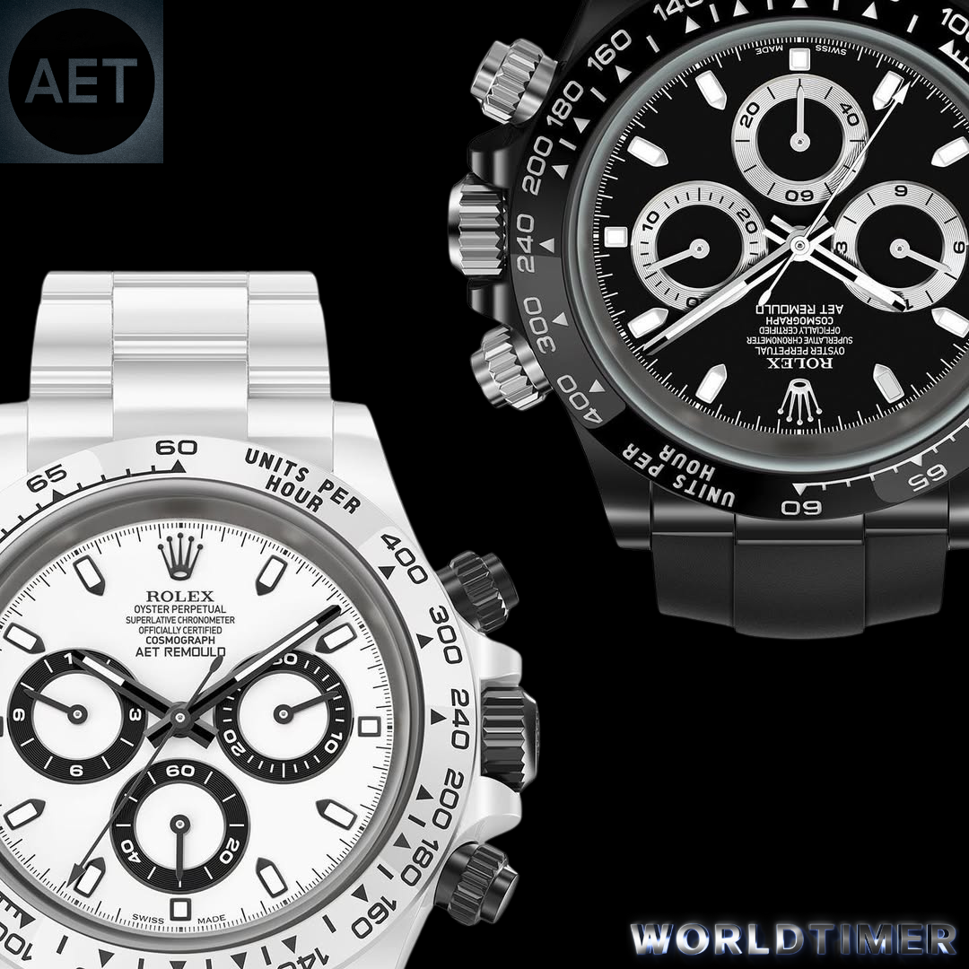 AET REMOULD Rolex Daytona ALL BLACK Ceramic Watch 全黑劳力士 迪通拿 陶瓷手表 | WORLDTIMER