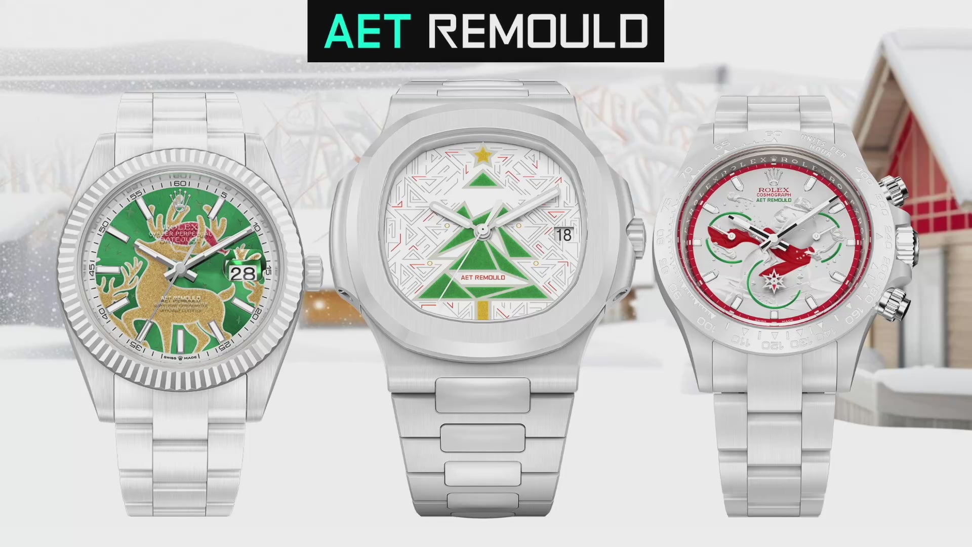 AET REMOULD 带来最奢华的圣诞腕表 AET REMOULD Rolex Daytona Christmas Snowman | WORLDTIMER