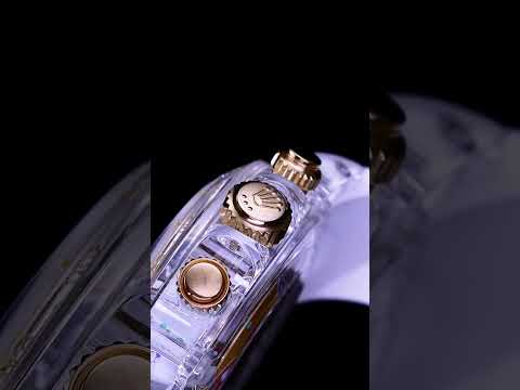 AET REMOULD 勞力士 地通拿 FOOTBALL FEAST 藍寶石水晶透明手錶 Rolex Sapphire Daytona | WORLDTIMER