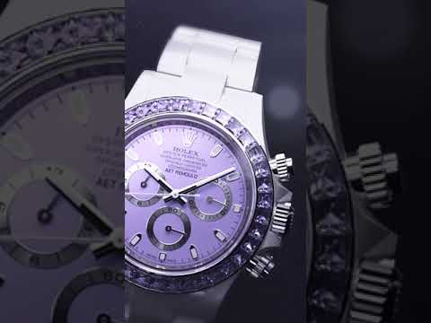  AET REMOULD Rolex Daytona PURPLE GEMSTONE CERAMIC 勞力士 地通拿 全陶瓷手錶 | WORLDTIMER