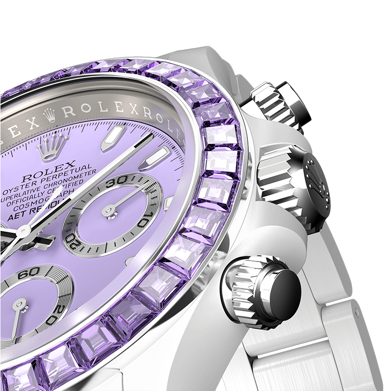 AET REMOULD Rolex Daytona PURPLE GEMSTONE CERAMIC 勞力士 地通拿 全陶瓷手錶 | WORLDTIMER