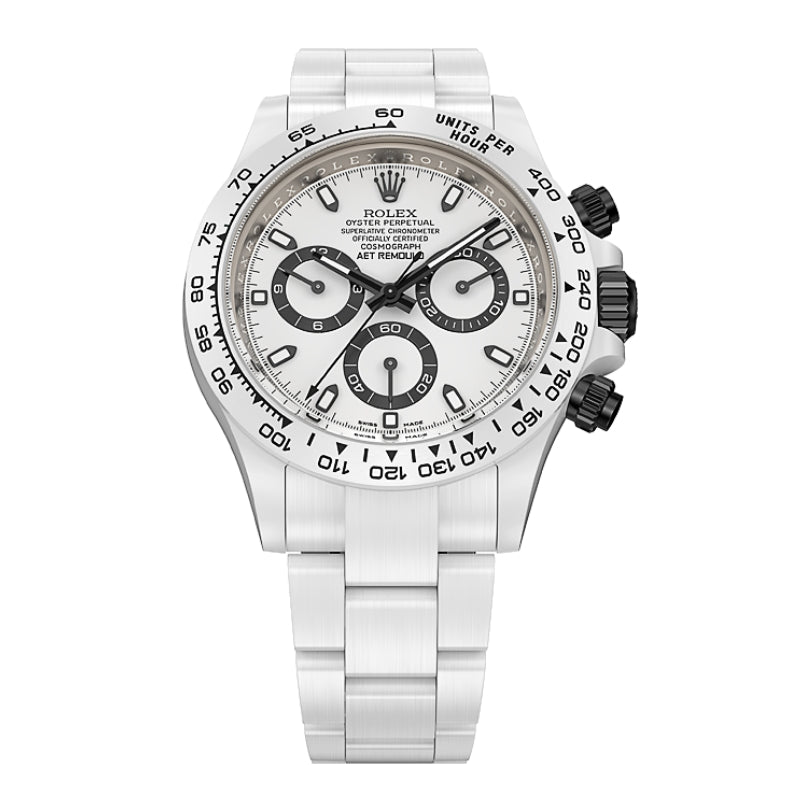 AET REMOULD Ceramic Rolex Daytona WHITE CLASSIC 勞力士地通拿 全陶瓷手錶 | WORLDTIMER