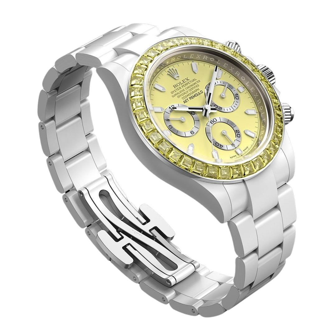 Rolex Daytona AET Remould YELLOW GEMSTONE CERAMIC 勞力士地通拿 全陶瓷手錶 | WORLDTIMER